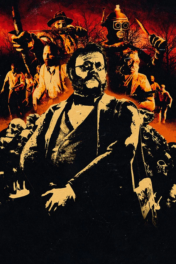 Red Dead Online poster for Strange Tales of the West Volume One, featuring author Theodore Levin surrounded by various characters. 